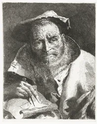 Scientist with Beret and Compass in Hand (series title: Collection of Heads, Raccolta di Teste)