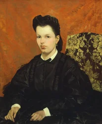 Portrait of his first wife, by Giovanni Fattori