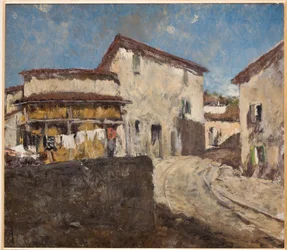 Countryside Road and Houses