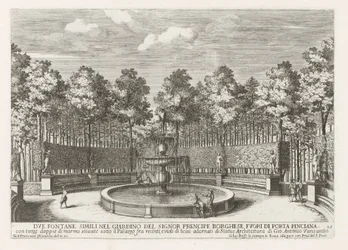 Fountain in the Villa Borghese in Rome