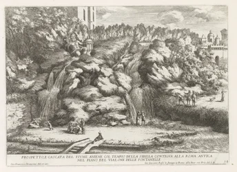 Landscape with Cascade and Temple of the Tiburtine Sibyl in Tivoli
