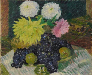 Dahlias and Grapes