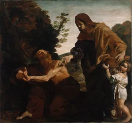 Elijah Receiving Bread from the Widow of Zarepath