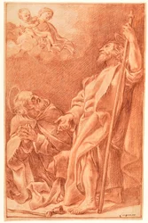 The Madonna and Child with Sts Antony Abbot and James the Greater