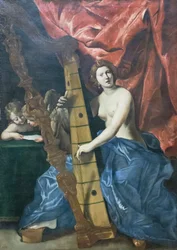 Venus Playing the Harp