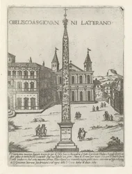 Lateran Obelisk Behind the Basilica of St. John Lateran in Rome