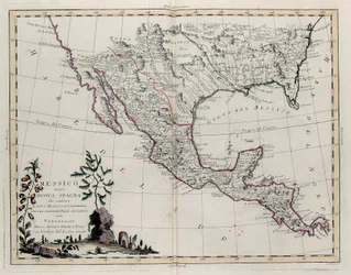 Mexico or New Spain Containing New Mexico, California with a Portion of Adjacent Countries, from Tome IV of the New Atlas, Engraved by G. Zuliani