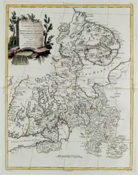 Russian Lapland with Governments of Olonecholi, Carelia, Bielozero and Ingria in European Russia, from Tome III of the 
