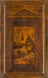 Lignaean Canonical Choir, Inlaid by Giovanni Maria Platina, Superior Stall