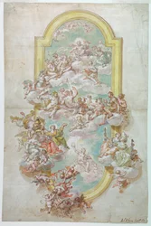 Ceiling with Jupiter, Jun, 1718–30