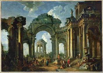 The Preaching of an Apostle in Ruins of Ancient Doric Architecture