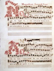 Magnificat, manuscript of the 