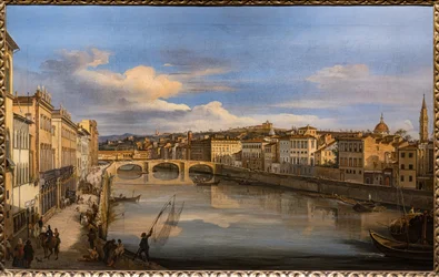 View of the Arno from the Alla Carraia Bridge