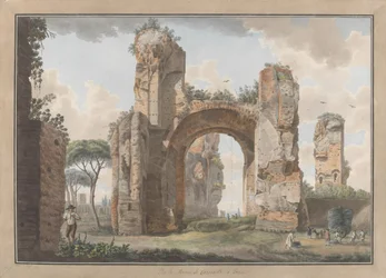 Interior of the Baths at Caracalla, ca. 1780