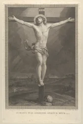 Christ Crucified on the Cross, a Skull at the Base
