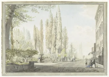 View of Villa Montalto in Rome (La ville Negroni, Views of Rome and Surroundings)