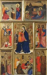 Polyptych: Virgin Mary with Child and Saints