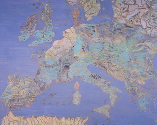 Map of Sixteenth-Century Europe, from the “Sala del Mappamondo” (Hall of the World Maps), c.1574-5