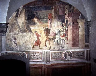 St. Benedict Leaving Home (detail)