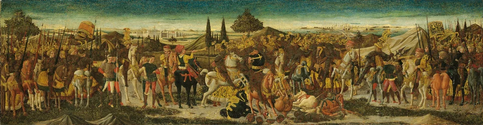 A Battle Scene, from the Front of a Cassone