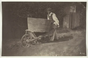 Male Peasant with Wheelbarrow