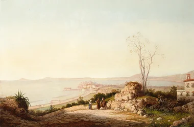 Monks Conversing on a Coastal Path