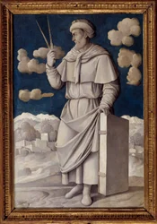 Full-length portrait of Euclid (325-265 BC), Greek mathematician