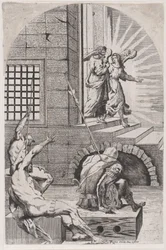 Saint Peter Being Released from Prison by the Angel