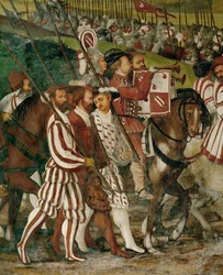 Attendants on foot