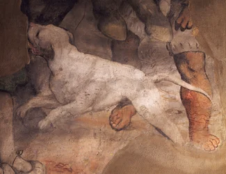 Figure of dog (detail), Sant