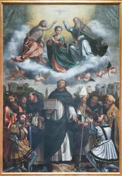 The coronation of the Virgin and saint Dominic