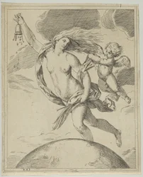 Fortune Flying Above the Globe