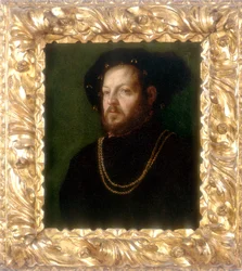Portrait of a man, work by Girolamo da Carpi, conserved at the Galleria Estense in Modena