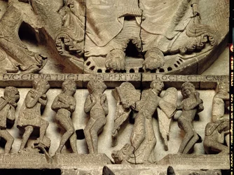 West Portal tympanum depicting the Last Judgement (detail)