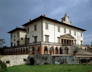 Facade of Villa Medicea of Poggio a Caiano
