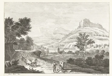 Landscape with Ox Cart and Funeral (series title)