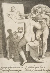 Apollo Standing Beside a Woman Representing an Allegory of Painting, from 