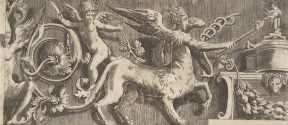 Ornament Frieze with Winged Centaur, 1531-76