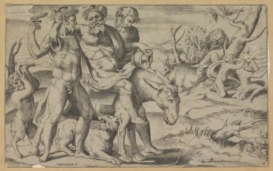Silenus Riding a Donkey