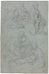 Sketches of Virgin and Child