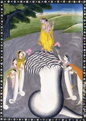 Krishna Quelling the Hydra-headed Snake