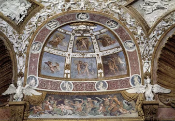 Bezel from the Ceiling of the Hall of the Eagles of the Palace of the Té in Mantua