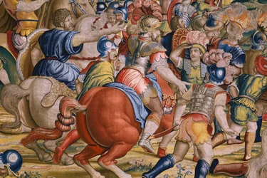 The Acts of Scipio: The battle at Zama. 1523-1532 (detail)