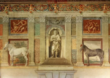 Great Hall of Horses, with Frescoes of the Favorite Horses of the Gonzaga