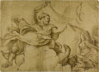 Study for Jupiter Hurling Thunderbolts
