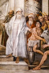 Numa Pompilius instituting the cult of the Vestals (detail)