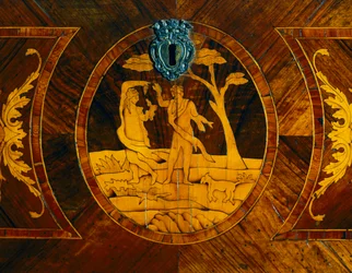 Inlay with figures (detail)