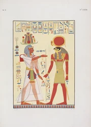 Menphtah II, Successor to Ramses II, Illustration from 