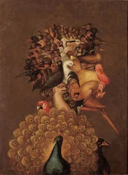 Air - Giuseppe Arcimboldo (1527-1593). Circa 1566. Dimensions: 74.4 x 56 cm. Private Collection