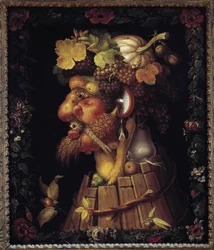 Autumn. Allegory about the Seasons. Painting by Giuseppe Arcimboldo (1527-1593). Louvre Museum